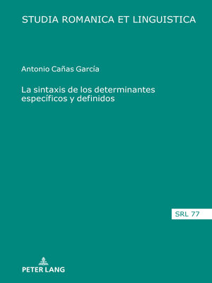 cover image of La sintaxis de los determinantes específicos y definidos